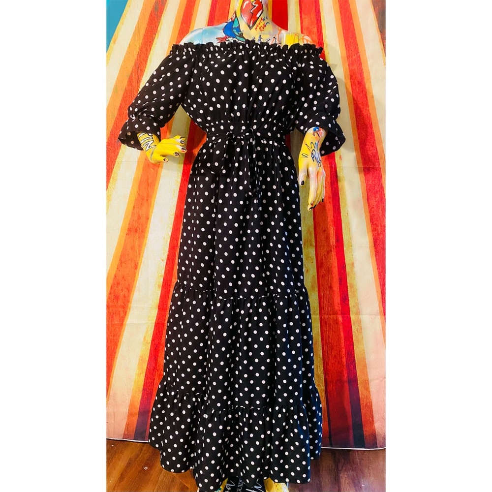 Vintage Polka Dot Dress size Medium